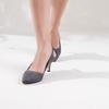 Women's Fashion Gray Suede Heeled Shoes
