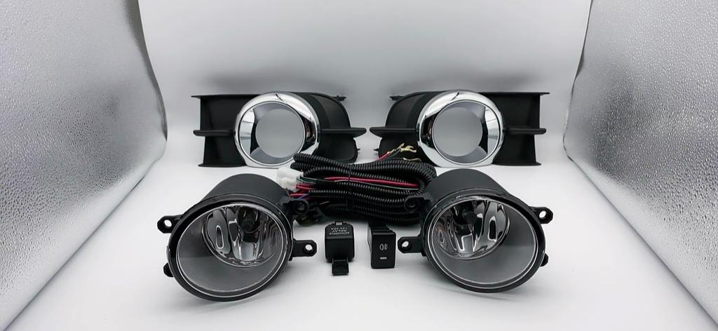 1 Set Fog Lights Headlight for Toyota Wish 2009 2010 2011 2012  Fog Lights Car Fog Lamp Kit With Harness Bulb Switch