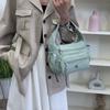 Waterproof Nylon Crossbody Bag for Women Multi Pocket Shoulder Handbag with Wide Strap
