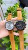 POEDAGAR Functional Luxury Man Wristwatch Date Waterproof Luminous Chronograph Men Watch Male Leather Quartz Watches
