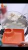 Diet Plate with Dipping Sauce Multipurpose Square Useful Food Grade Sectional Plate for Restaurant