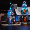 Gör-det-själv LED-belysningskit för LEGO Icons 10293 Jultomtens Besök Byggklossleksak Dekoration Justerbara Belysningstillbehör