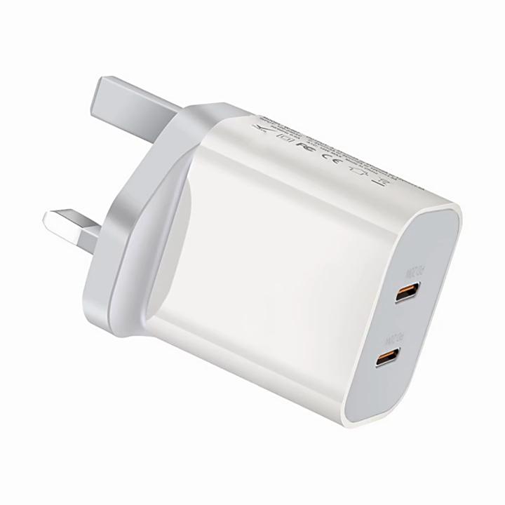 40W USB C Charger Quick Charge QC 3.0 Dual PD Charger Type C Fast Charger Adapter For iPhone Xiaomi Samsung Huawei Phone