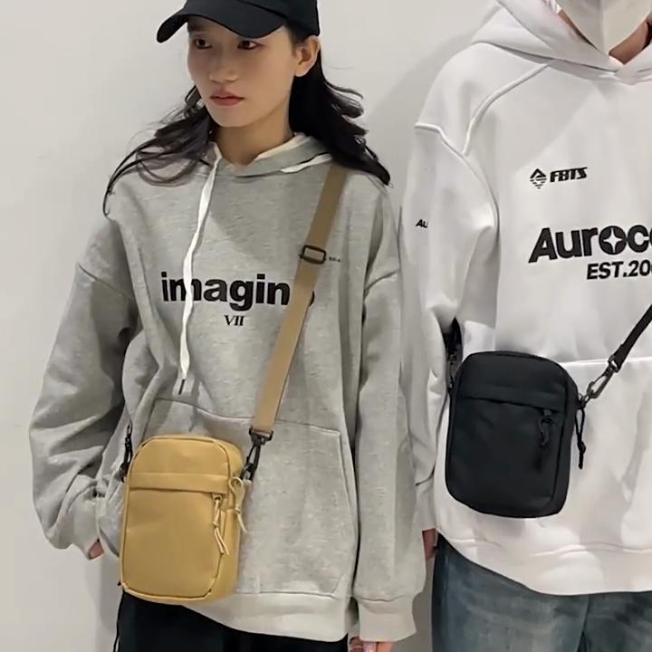 Unisex taška přes rameno v lesním stylu – trendy malý batoh pro sport a volný čas