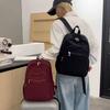 Lightweight Backpack Sleeve Pull Rod Women's Travel Backpack Water-repellent Nylon Schoolbag