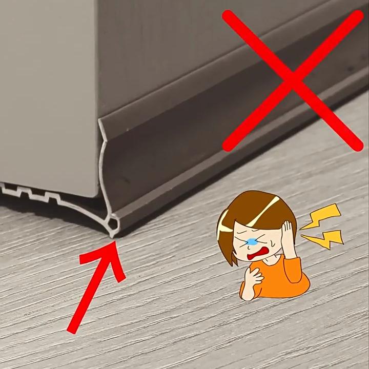 PVC Tylus Durų Apačios Sandarinimo Juosta Garso Izoliacija Apsauga Nuo Šalto Oro Apsauga Nuo Uodų Apsauga Nuo Dulkių Lengvai Montuojama Miegamojo Durų Tarpų Užpildas