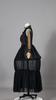 The Addams Family Wednesday Cosplay Costume With Black Hollow Out Dress For Halloween And Party