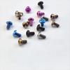 10PCS 6MM Titanium Alloy Material Making Knife Handle Screw T8 Button Head Screws M2.5 Knife Handle Spindle Screw Accessories