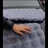 3pcs Winter Car Seat Cushion Set Soft Plush Bubble Fleece Lumbar Support Design Universal Fit for All Car Models