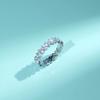 Tancise Classic 925 Sterling Silver  Zircon Ring Ladies Jewelry Wedding Promise Party Gift