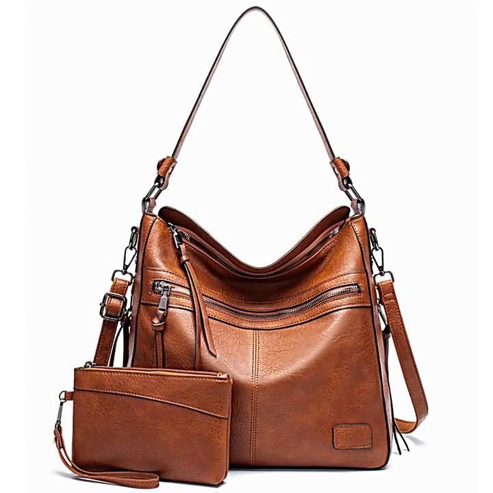 Stylish Spring Summer High-capacity Zipper Tote Shoulder Crossbody Bag Commuter Casual Bag