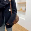 Women'S Large Capacity Soft Leather Shoulder Bag Casual Crossbody Purse With Random Floral Embellishments Multiple Pockets Braided Accents