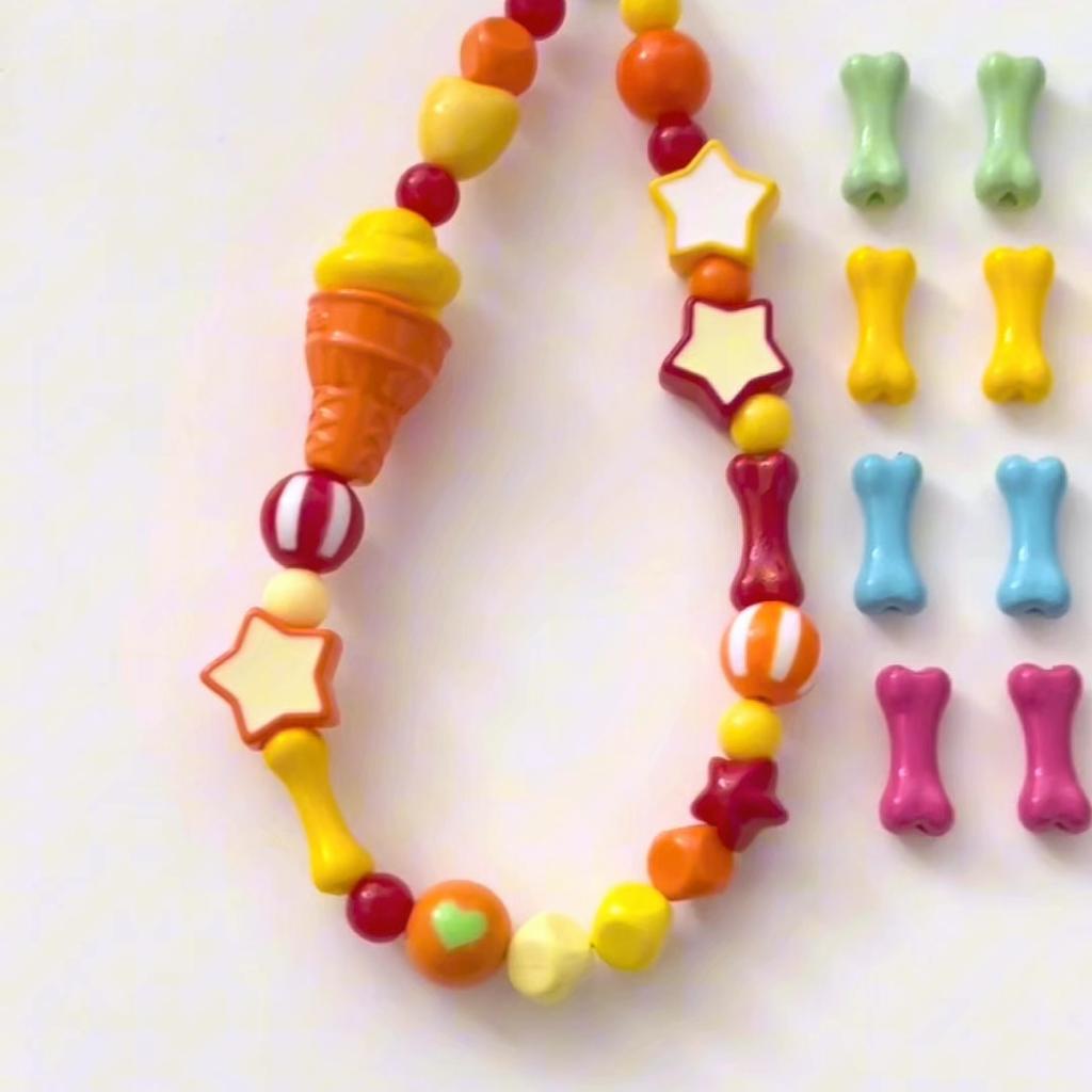 2Pcs Acrylic Bone Beads For DIY Necklace Bracelet Earrings Jewelry Making Craft Accessories