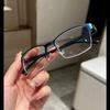 Photochrome Myopiebrille für Herren, Vintage, Business, Halbrahmen, Minussichtbrille, männlich, Outdoor, Farbwechsel-Sonnenbrille, 0 bis 4,0