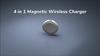 4-In-1 Magnetic Wireless Watch Charger For iWatch 1-10/SE/Ultra/ AirPods Pro 2 AirPods 4  ANC Galaxy Watch3-7/FE/Pixel Watch 1st