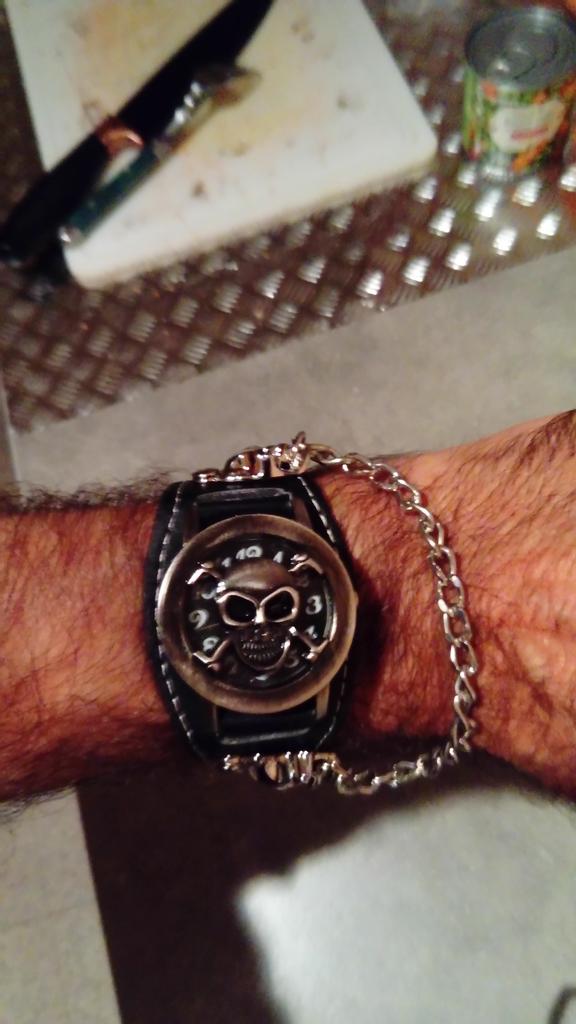 Bracelet Crâne Punk Acier Inoxydable