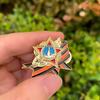 Victory Day Commemorative Ribbon Lapel Pin - Double-Sided Enamel Flag Badge with Secure Butterfly Clasp for Collar or Jacket