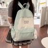 Large Capacity Backpack Color Contrast Student Schoolbag