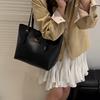Pu Large Capacity Tote Bag For Women With Letter Print For Daily Use