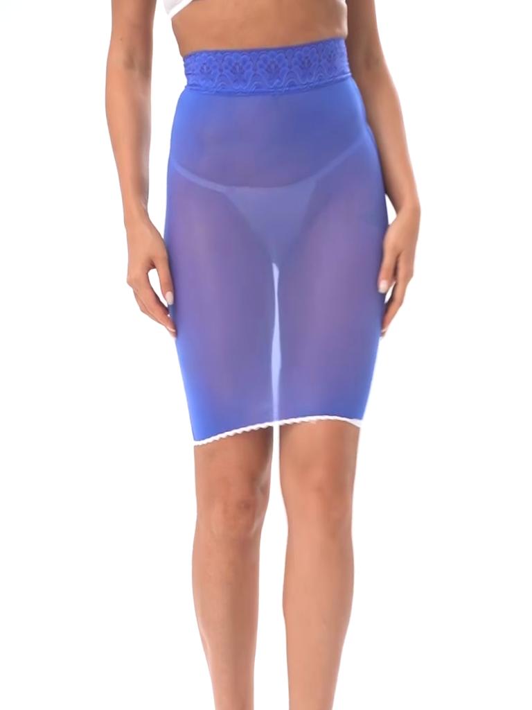 Women's See-through Mesh Pencil Skirt High Waist Bodycon Party Mini Skirts Clubwear