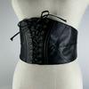 Ceintures larges en cuir Pu pour femmes, Corset noir, Punk, amincissant, élastique, taille haute
