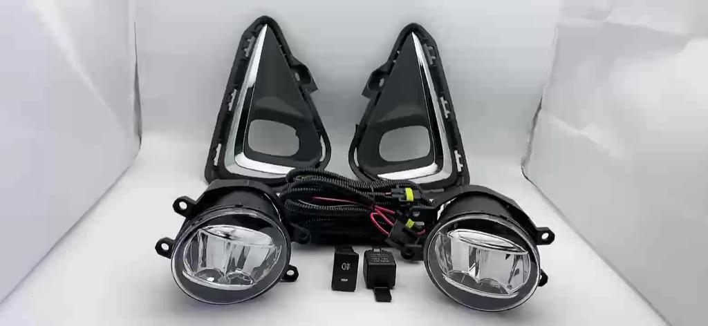Fog Lights for Toyota Axio Fielder 2019 2020 2021 Led Fog Light for Headlight Fog Lamp Cover Grille Bezel Harness Switch Kit