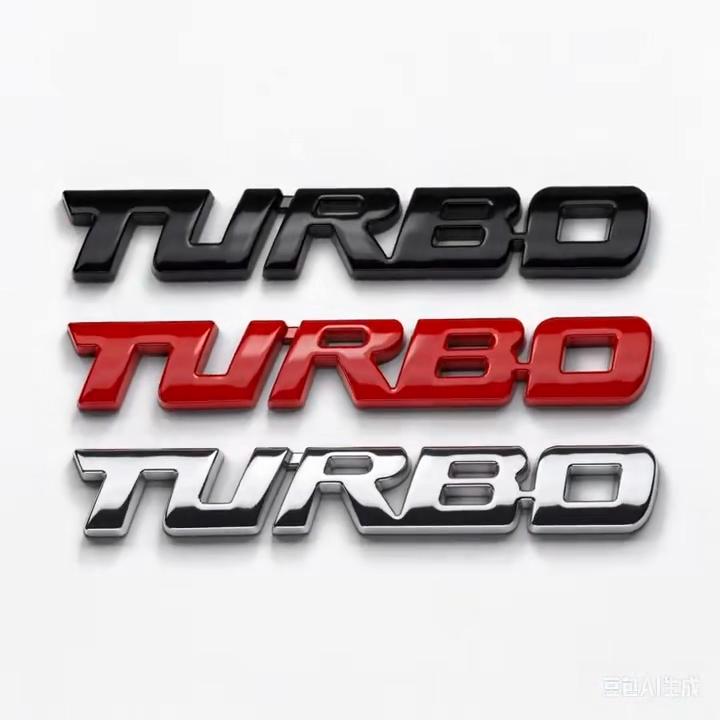 Automobilio lipdukas Turbo Turbo Metalinis lydinys 3D ženkliukas Automobilio modifikavimo priedai Galinis žymėjimas Šoninis žymėjimas Dekoratyvinis automobilio lipdukas