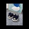 Women's Fashionable Black Bow Slippers with Thick Soles - Comfortable Indoor/outdoor Shoes for All Seasons, Sandals for All Seasons