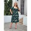 Summer Women's Dress Plus Size Printed Casual Vacation Dress Bohemian Elegant Midi Long Dresses