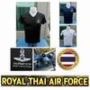 Royal Thai Air Force T-Shirt Militär Soldat Thailand Unterhemd V-Ausschnitt Druck Kurzarm Schnelltrocknend Uniform Herren Damen Unisex