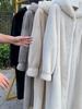 New High-end Imitation Velvet Mink Fur Coat Fur Coat Women's Long Hooded Environmentally Friendly Fur Coat