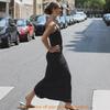 Summer Womens Polka Dot Slip Dress With Spliced Spaghetti Straps For Casual Wear