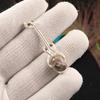 Pink Opal Turquoise Gemstone 925 Sterling Silver Jewelry Handmade Pendant 1.79" PP-60-41
