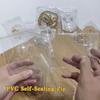PVC Transparent Self Sealing Bag for Handmade Soap Dessert Accessories 50 Pcs