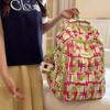Women's Lightweight Schoolbag Student Large Capacity Color Block Backpack