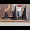 Halloween Witch Hat Kids Adults Halloween Party Cosplay Costume Props Decoration Black Wizard Cap Yard Hanging Witch Hat