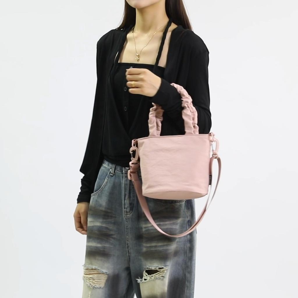 Solid Color Handbag Women's Lightweight Shoulder Bag