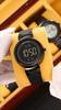 Orologio Digitale Unisex SKMEI Nero Oro Minimalista Doppio Fuso Orario 2633