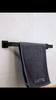 Bathroom Towel Bar Sets Matte Black 4-Piece Bathroom Hardware Set Stainless Steel Bath Accessories Kit. Wall Mounted,23.6 Inch
