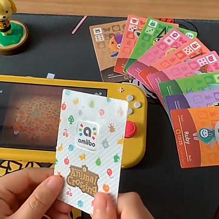 24 Stück Animal Crossing Karten Feine Verarbeitung Geschenk Einfach zu bedienen Tragbares Spiel Dorfbewohner Spieler Zubehör