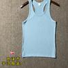 Plus Size Men's Summer Knitted Vertical Stripe Sports Fitness Vest Casual Slim Fit Racerback Tank Top
