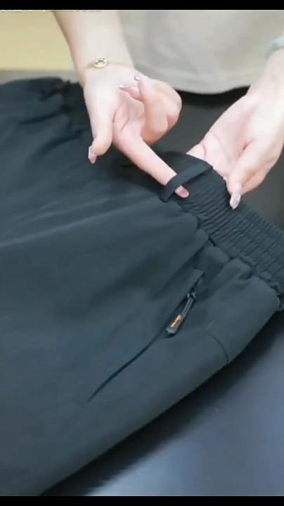 Winter Padded Outer Wear Cotton Pants Men's High Waisted Large Size Warm Pants Lambswool Cold Weather Pants for Men