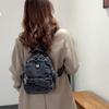 Mini Denim Backpack for Women – Compact Washed Jeans Style Bag – Perfect for Daily Use & Travel