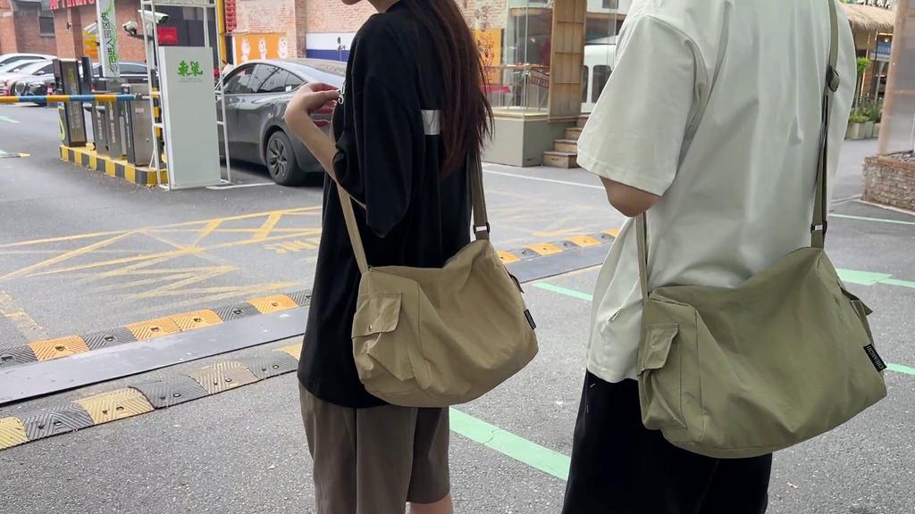Nylon Bag Women's Crossbody Bag Solid Color Shoulder Bag