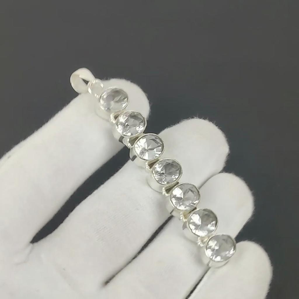 White Topaz Pendant, 925 Sterling Silver Pendant, Handmade Pendant, Antique Pendant, White Topaz Gemstone Pendant, Easter Gift