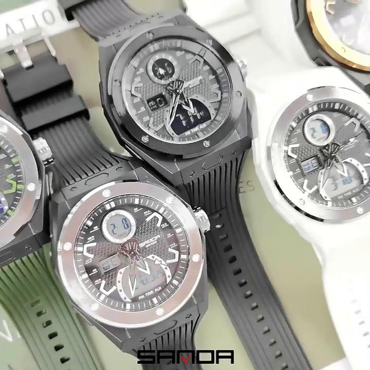 SANDA New Trendy Electronic Watch Men's Creative Personality Men's Electronic Watch