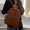 Vintage Backpack Large Capacity Multi-Function Shoulder Bag Women's Soft Leather Backpack