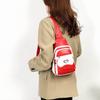 Women's Color Block Crossbody Bag PU Chest Bag Large Capacity Mobile Phone Bag Shoulder Bag