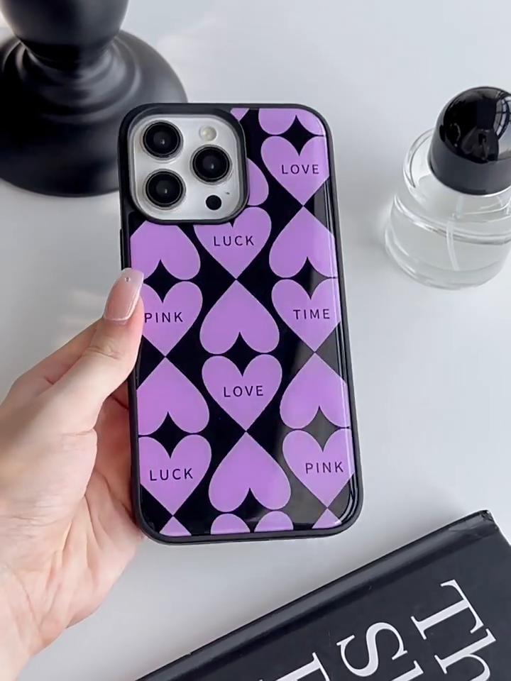 iPhone Case Resin Case for HUAWEI Mate60pro Pink Heart