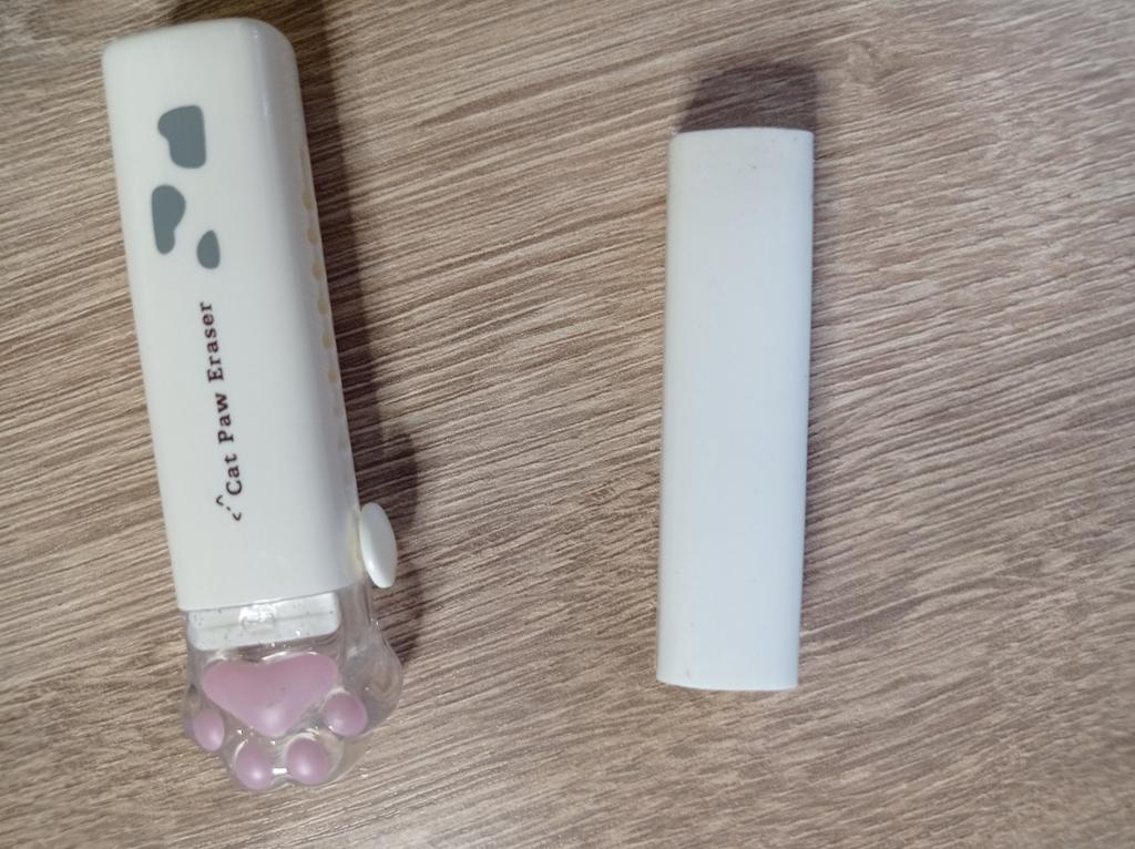 Simpatiche Gomme A Zampa Di Gatto Per Bambini - Set Da 2 Pezzi, Gomme Retrattili Push-Pull, Cancelleria Creativa Kawaii, Colori Bianco E Verde - 3